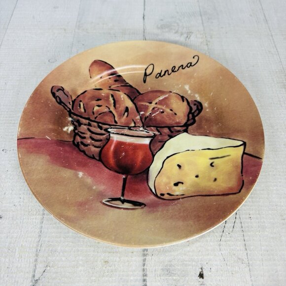 Pacific Island Creations Co Ltd WINE & CHEESE Bottle Fruit Words 8" Plate Set 4 - Picture 8 of 16